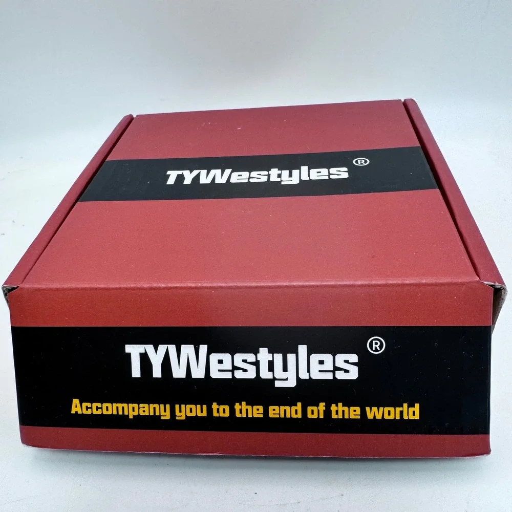 TYWestyles Womens Genuine Leather Belt Vintage Solid Brass Circle Buckle‎ New